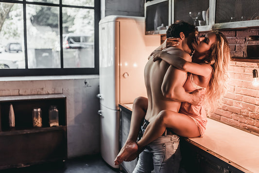 sexy clothing-Couple-sex on Kitchen