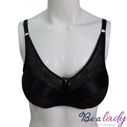 Be a lady Trueform Embrace Lace Bra Black from Nice 'n' Naughty