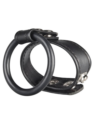 Blue Line Dual Stamina Ring Black from Nice 'n' Naughty