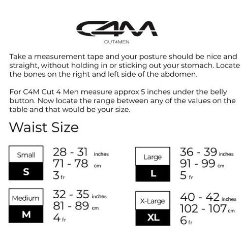 C4M Size Guide from Nice 'n' Naughty