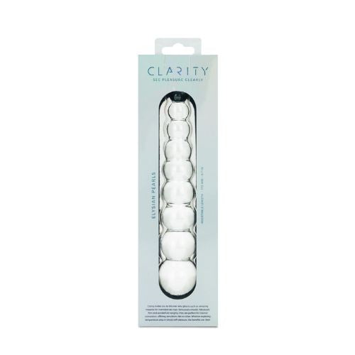 Clarity Elysian Pearls Glass Dildo from Nice 'n' Naughty