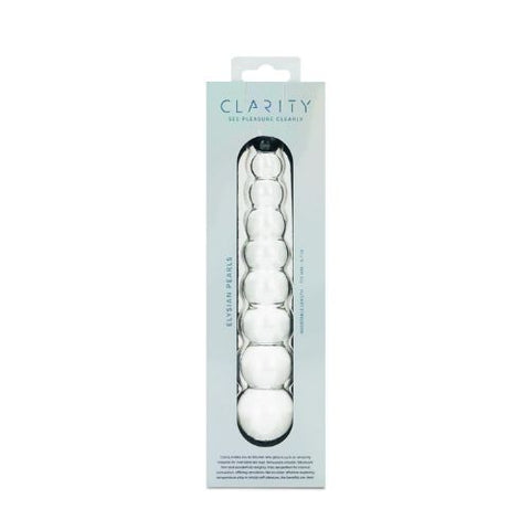 Clarity Elysian Pearls Glass Dildo from Nice 'n' Naughty