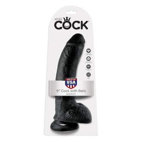 King Cock 9" Dildo with Balls