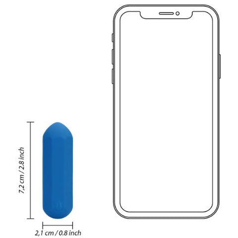 Loveline Hexagon Shaped Bullet Vibrator Jetset Blue from Nice 'n' Naughty