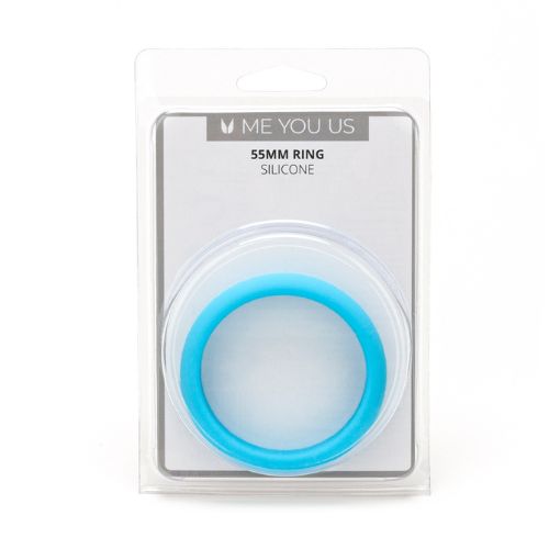 Me You Us Silicone Cock Ring 55mm Blue from Nice 'n' Naughty