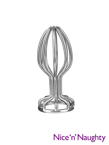 Nice 'n' Naughty Caged Anal Plug Stainless Steel from Nice 'n' Naughty