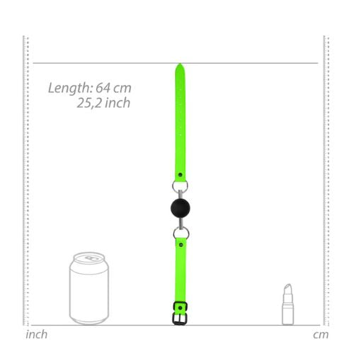 Ouch! Glow in the Dark Solid Ball Gag from Nice 'n' Naughty