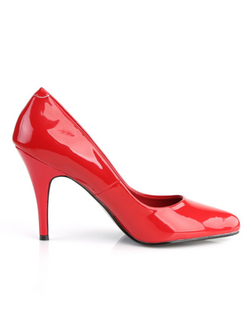 Pleaser Vanity 420 Patent Shoe Red from Nice 'n' Naughty