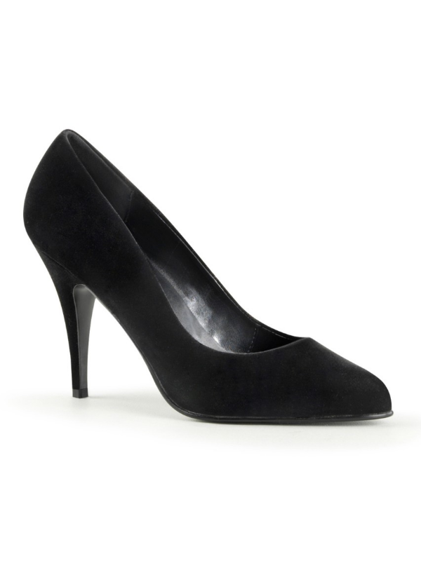 Pleaser Vanity 420 Shoe Black Velvet from Nice 'n' Naughty