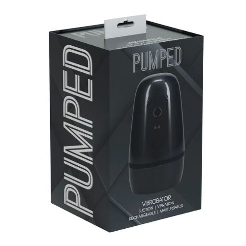 Pumped Pulsar Negative Pressure Suction and Vibration Masturbator Pump Gun Metal from Nice 'n' Naughty