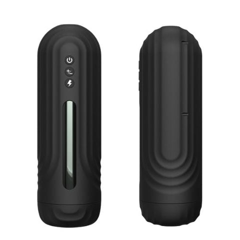 Rev Thrusting and Vibrating Male Masturbator Black from Nice 'n' Naughty