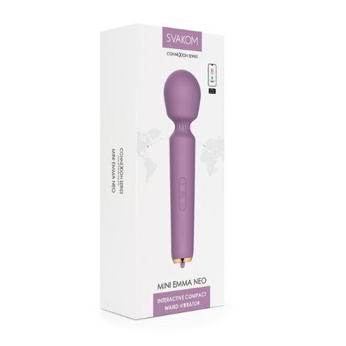 Svakom Mini Emma Neo Wand Vibrator Purple from Nice 'n' Naughty