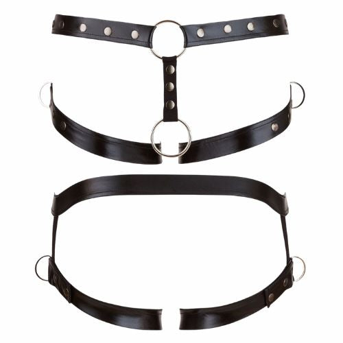 Svenjoyment Hip Belt with Cock Ring Black from Nice 'n' Naughty