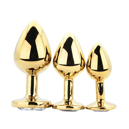 Toosh Metal Butt Plug Set Gold Set of 3 from Nice 'n' Naughty