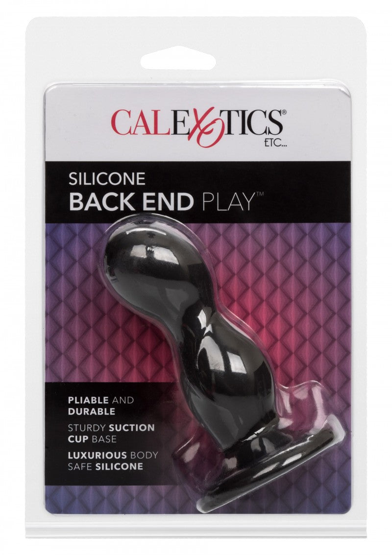 CalExotics Silicone Back End Play Anal Dildo with Suction Cup