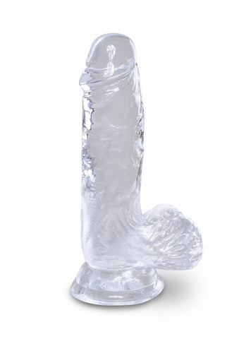 King Cock 5" Clear Dildo With Balls