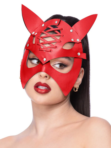 Fever Mock Leather Devil Mask from Nice 'n' Naughty