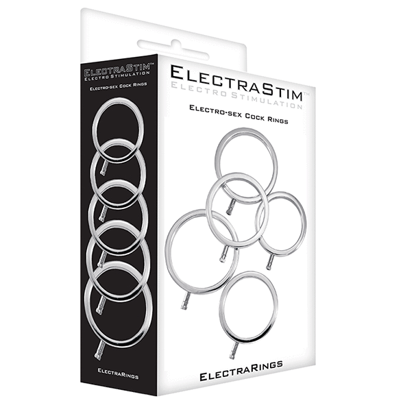 Electrastim ElectraRings Solid Metal Cock Rings (5 pack)