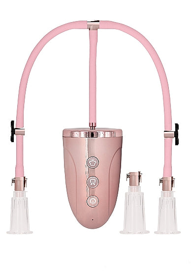 Pumped Automatic Rechargeable Clitoral & Nipple Pump Set