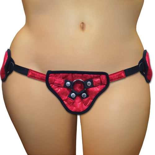 Sportsheets Plus Size Red Satin Corseted Harness